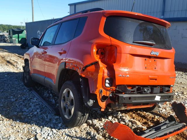 ZACCJBAB2JPH29988 - 2018 JEEP RENEGADE S ORANGE photo 3