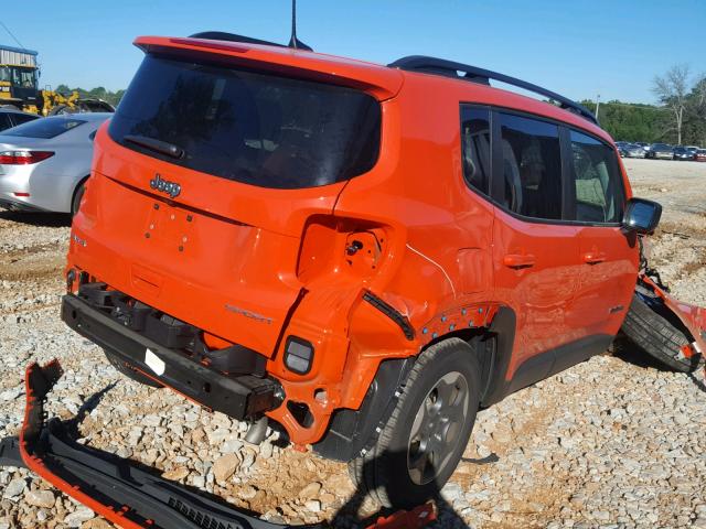 ZACCJBAB2JPH29988 - 2018 JEEP RENEGADE S ORANGE photo 4