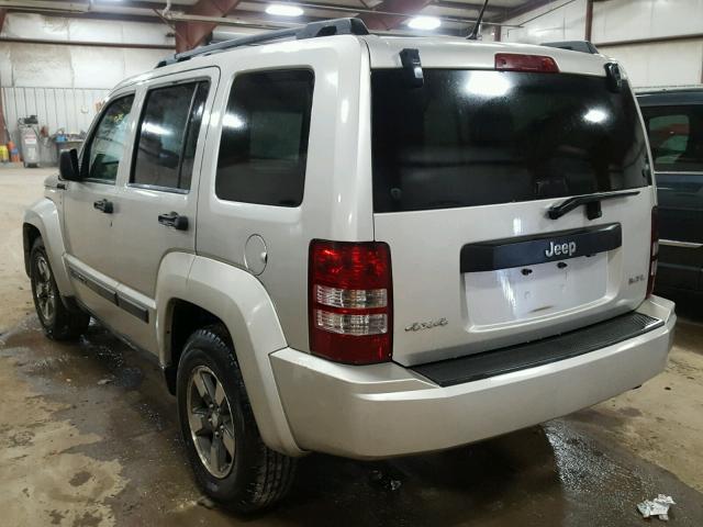 1J8GN28K08W160365 - 2008 JEEP LIBERTY CREAM photo 3