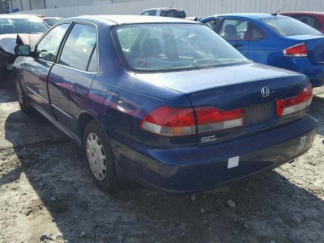 1HGCG56432A117554 - 2002 HONDA ACCORD LX BLUE photo 3