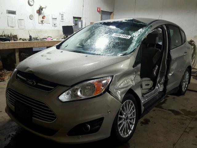 1FADP5BU8FL114853 - 2015 FORD C-MAX SEL GOLD photo 2