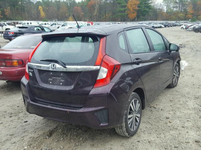 3HGGK5H72HM709076 - 2017 HONDA FIT EX PURPLE photo 4