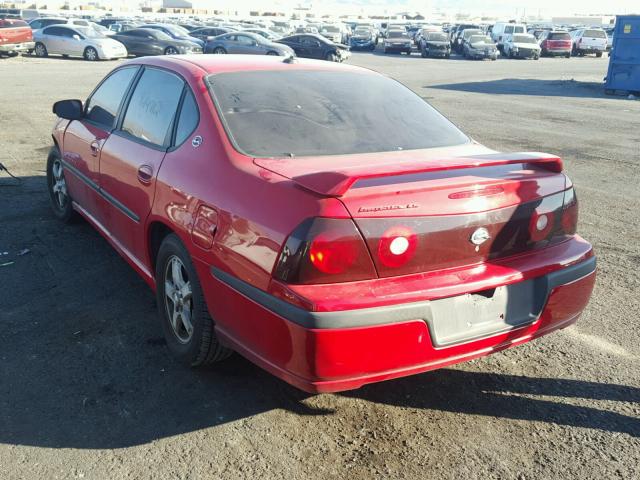 2G1WH55K539218092 - 2003 CHEVROLET IMPALA LS RED photo 3