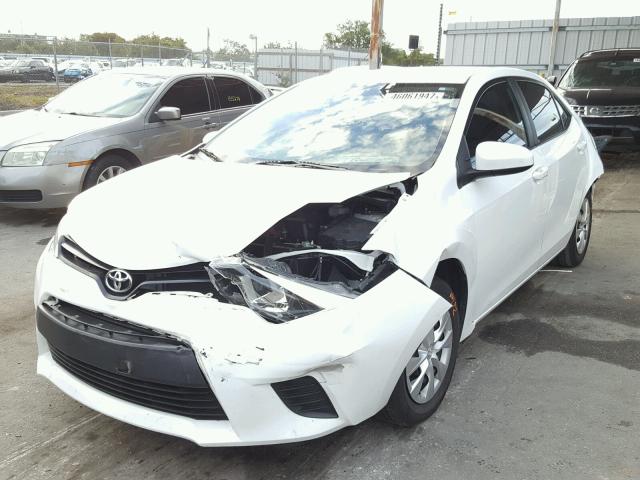 5YFBURHE5GP505761 - 2016 TOYOTA COROLLA L WHITE photo 2