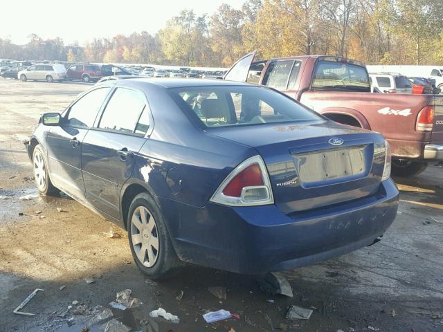 3FAHP06Z67R116677 - 2007 FORD FUSION S BLUE photo 3