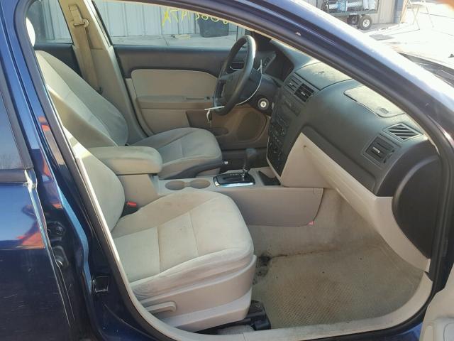 3FAHP06Z67R116677 - 2007 FORD FUSION S BLUE photo 5