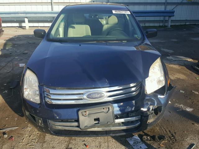 3FAHP06Z67R116677 - 2007 FORD FUSION S BLUE photo 9