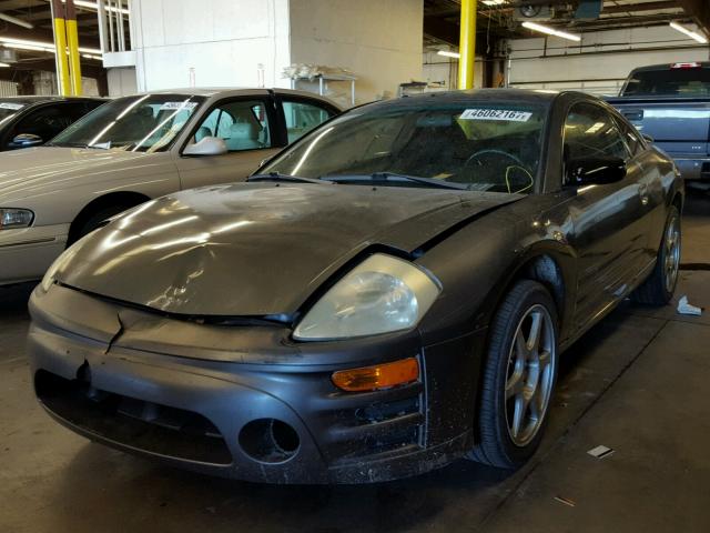 4A3AC44G74E069302 - 2004 MITSUBISHI ECLIPSE GS GRAY photo 2