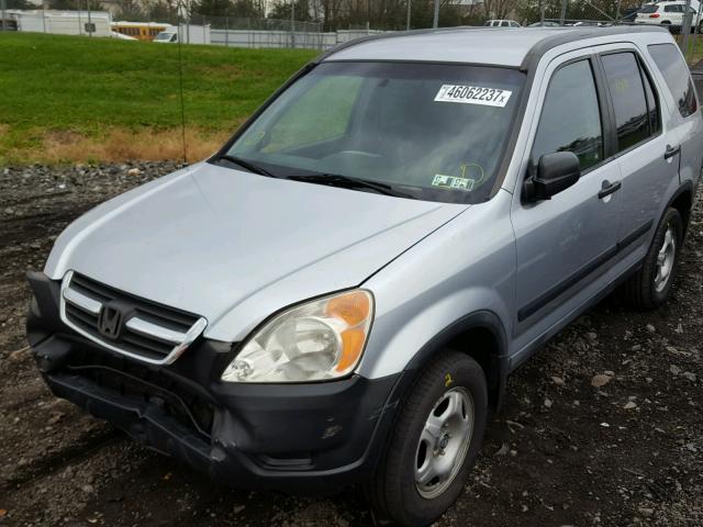 JHLRD784X2C006579 - 2002 HONDA CR-V LX SILVER photo 2