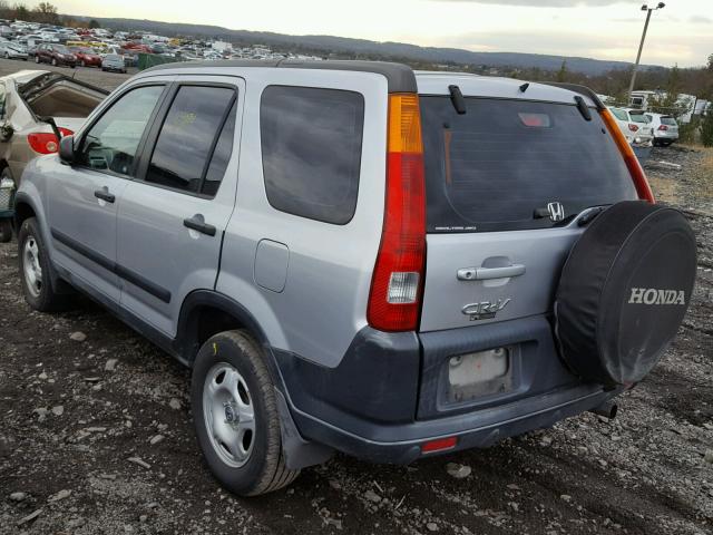 JHLRD784X2C006579 - 2002 HONDA CR-V LX SILVER photo 3