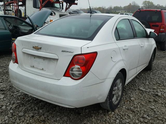 1G1JA5SH3C4152300 - 2012 CHEVROLET SONIC LS WHITE photo 4