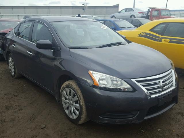 1N4AB7AP1EN854479 - 2014 NISSAN SENTRA S CHARCOAL photo 1