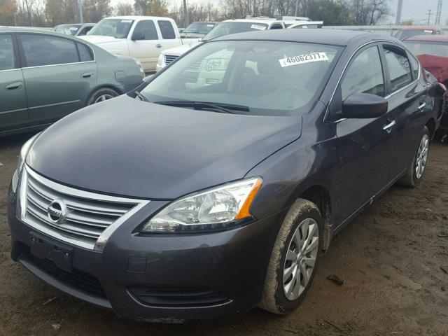 1N4AB7AP1EN854479 - 2014 NISSAN SENTRA S CHARCOAL photo 2