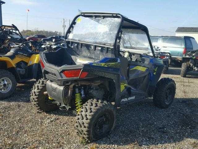 4XAVBE99XGB670322 - 2016 POLARIS RZR S 1000 BLUE photo 4