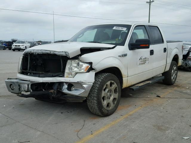 1FTEW1C89AFA80764 - 2010 FORD F150 SUPER WHITE photo 2