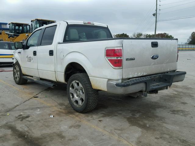 1FTEW1C89AFA80764 - 2010 FORD F150 SUPER WHITE photo 3