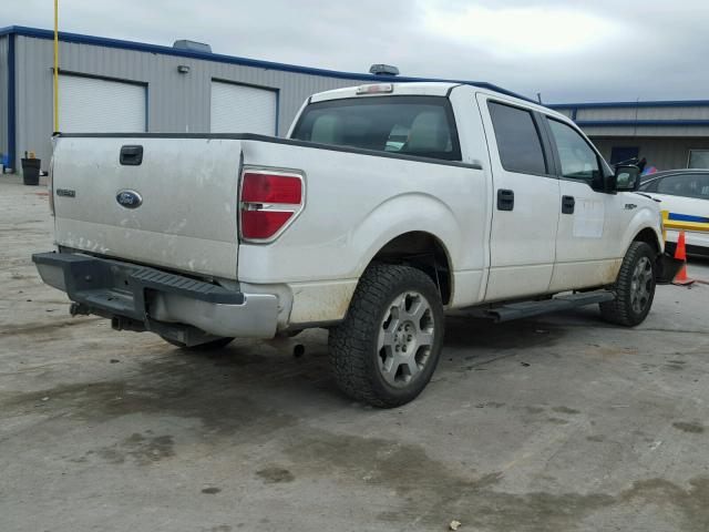 1FTEW1C89AFA80764 - 2010 FORD F150 SUPER WHITE photo 4