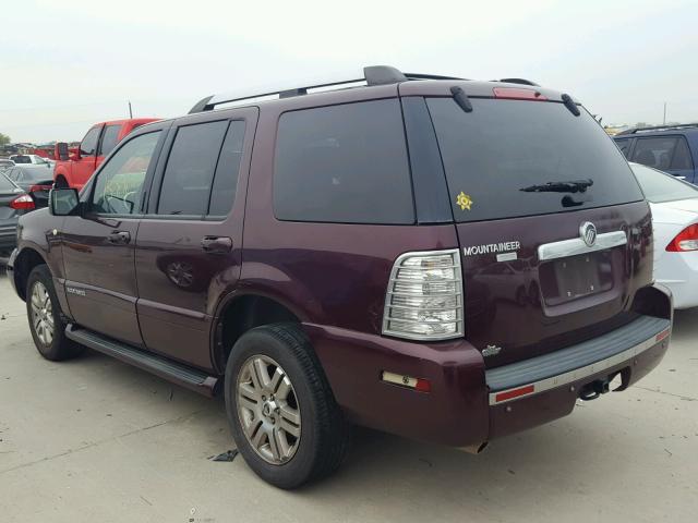 4M2EU38E17UJ01508 - 2007 MERCURY MOUNTAINEE BURGUNDY photo 3