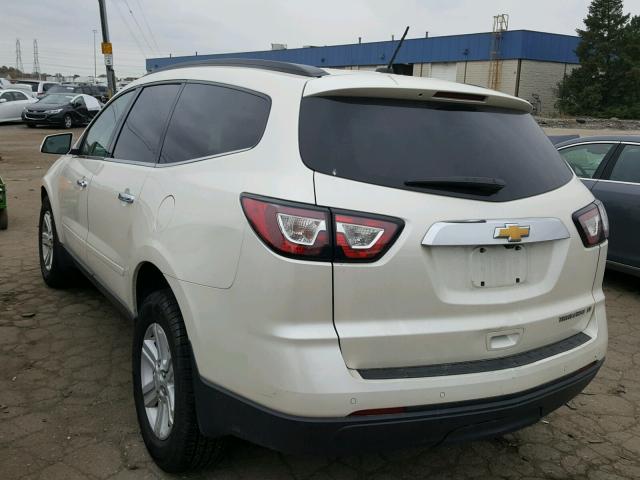 1GNKRHKD3EJ156734 - 2014 CHEVROLET TRAVERSE L WHITE photo 3