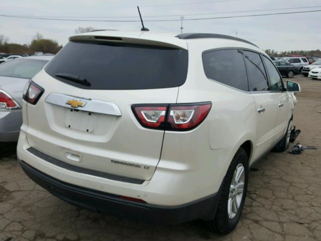 1GNKRHKD3EJ156734 - 2014 CHEVROLET TRAVERSE L WHITE photo 4