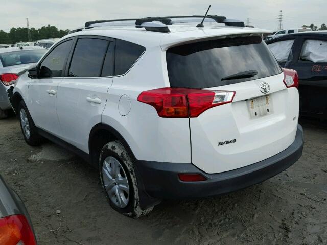 JTMZFREV9D5009884 - 2013 TOYOTA RAV4 LE WHITE photo 3