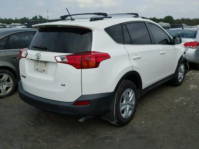 JTMZFREV9D5009884 - 2013 TOYOTA RAV4 LE WHITE photo 4