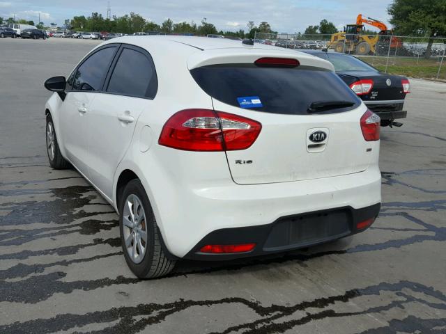 KNADM5A36D6283029 - 2013 KIA RIO LX WHITE photo 3