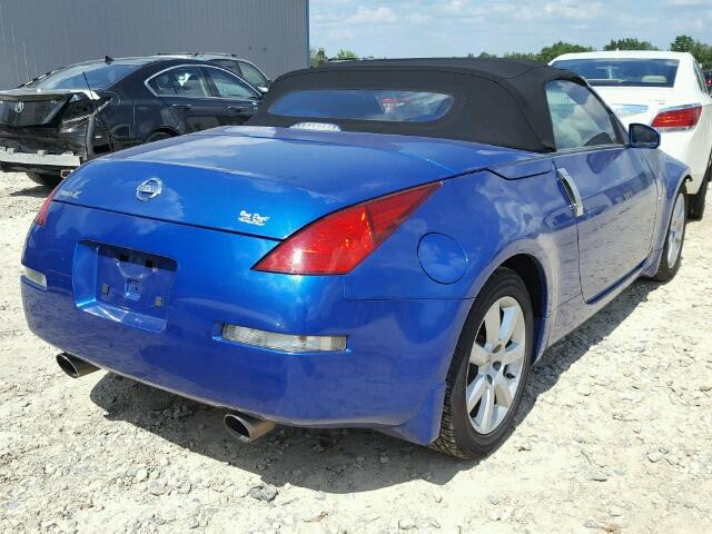 JN1AZ36D35M700801 - 2005 NISSAN 350Z ROADS BLUE photo 4