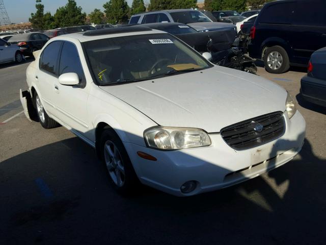 JN1CA31D11T842619 - 2001 NISSAN MAXIMA GXE WHITE photo 1