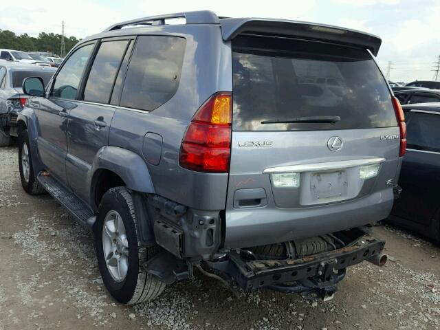 JTJBT20X250094329 - 2005 LEXUS GX 470 GRAY photo 3