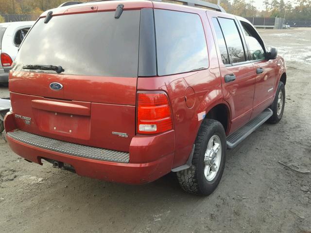 1FMZU73E55UA44468 - 2005 FORD EXPLORER X RED photo 4