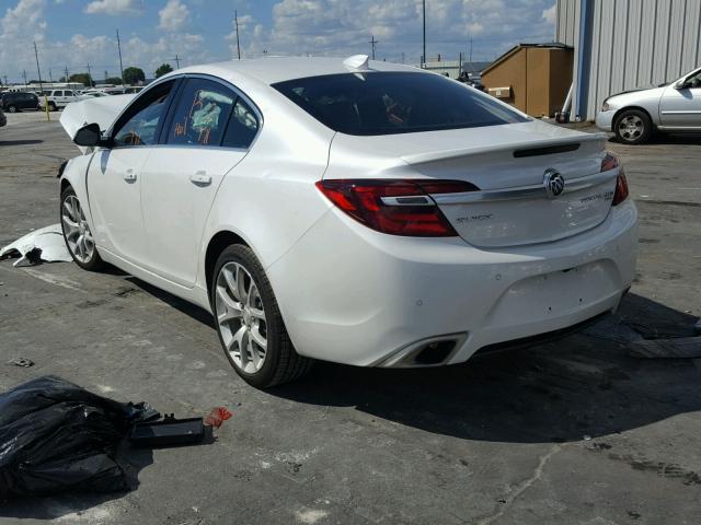 2G4GU5GX3H9162625 - 2017 BUICK REGAL GS WHITE photo 3