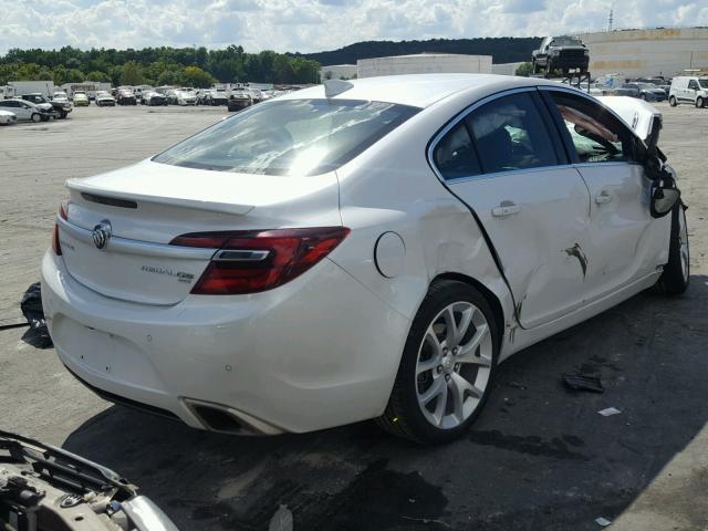 2G4GU5GX3H9162625 - 2017 BUICK REGAL GS WHITE photo 4