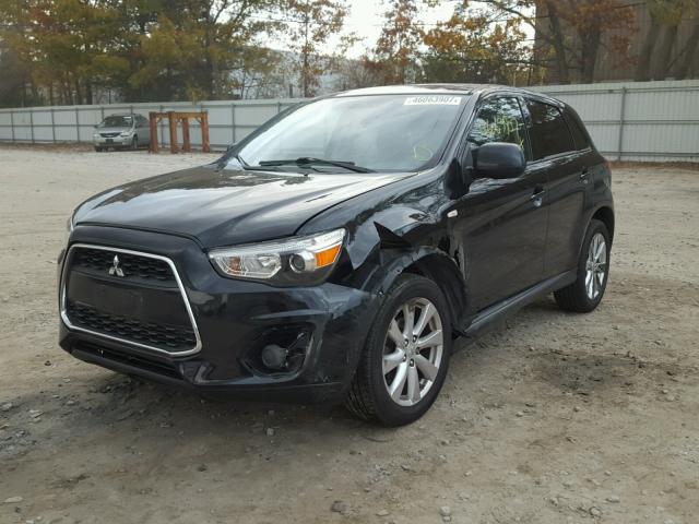 4A4AR3AU7DE007607 - 2013 MITSUBISHI OUTLANDER BLACK photo 2