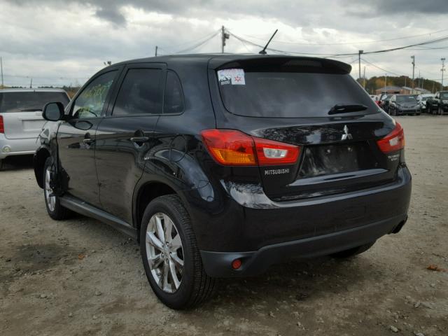 4A4AR3AU7DE007607 - 2013 MITSUBISHI OUTLANDER BLACK photo 3