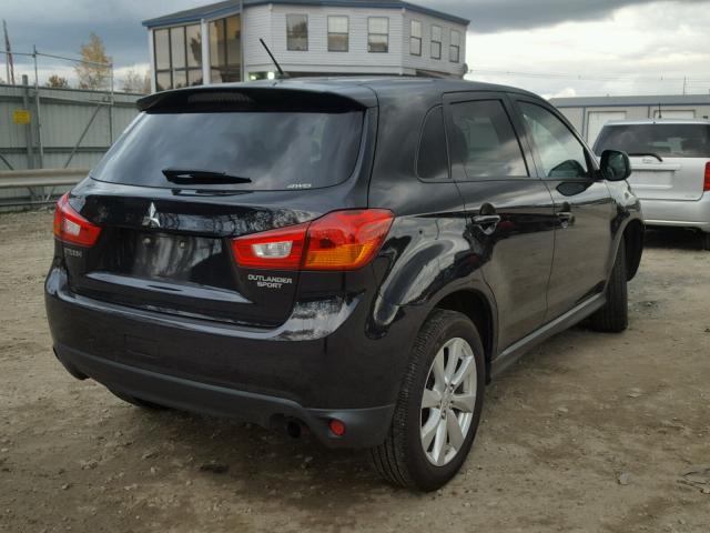 4A4AR3AU7DE007607 - 2013 MITSUBISHI OUTLANDER BLACK photo 4