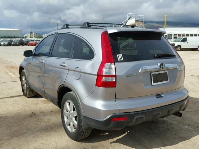 JHLRE38778C038902 - 2008 HONDA CR-V EXL SILVER photo 3