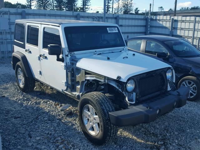 1C4BJWDG3FL626620 - 2015 JEEP WRANGLER U WHITE photo 1