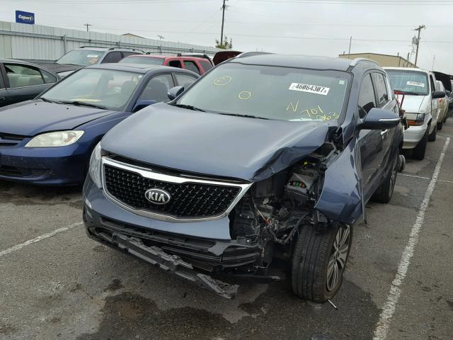 KNDPC3ACXF7701063 - 2015 KIA SPORTAGE E BLUE photo 2