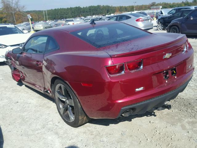 2G1FK1EJ9A9135375 - 2010 CHEVROLET CAMARO SS RED photo 3