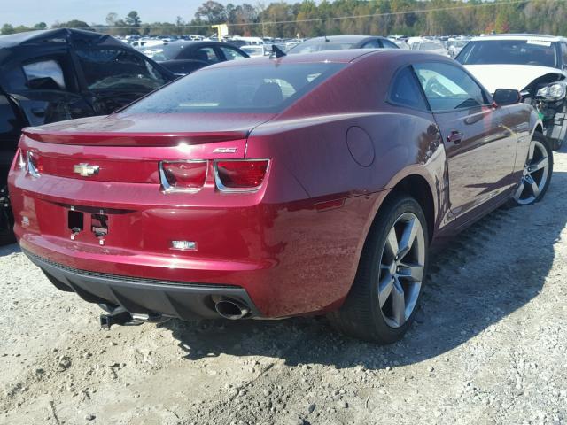 2G1FK1EJ9A9135375 - 2010 CHEVROLET CAMARO SS RED photo 4