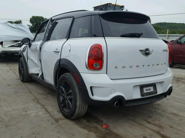 WMWZC3C51DWP22939 - 2013 MINI COOPER S C WHITE photo 3