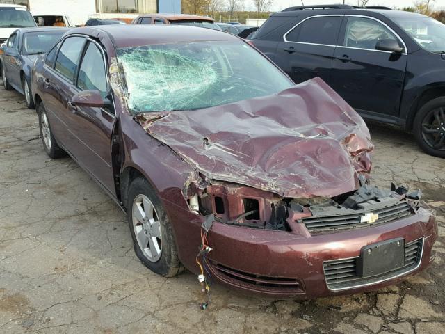 2G1WT58N979307710 - 2007 CHEVROLET IMPALA LT RED photo 1