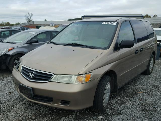 5FNRL18523B093324 - 2003 HONDA ODYSSEY LX GOLD photo 2