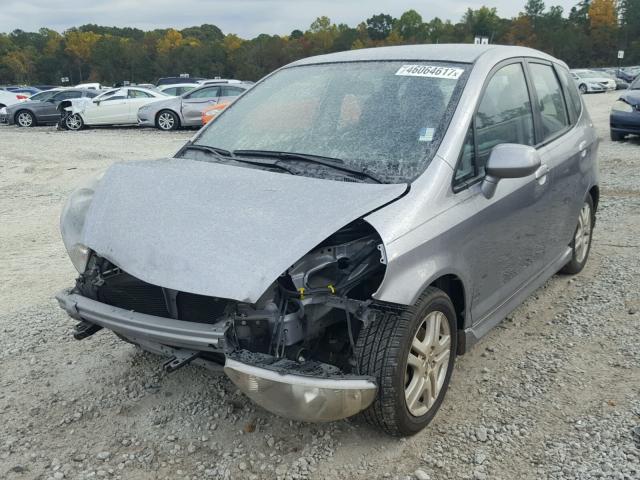 JHMGD37688S005623 - 2008 HONDA FIT SPORT SILVER photo 2