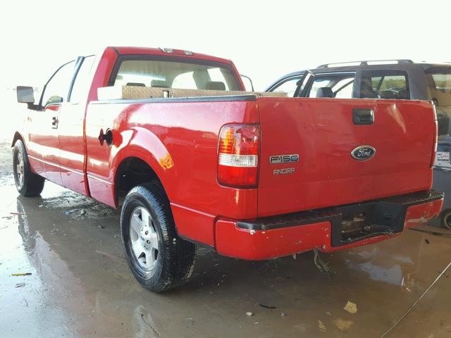 1FTRX12W95KC86369 - 2005 FORD F150 RED photo 3