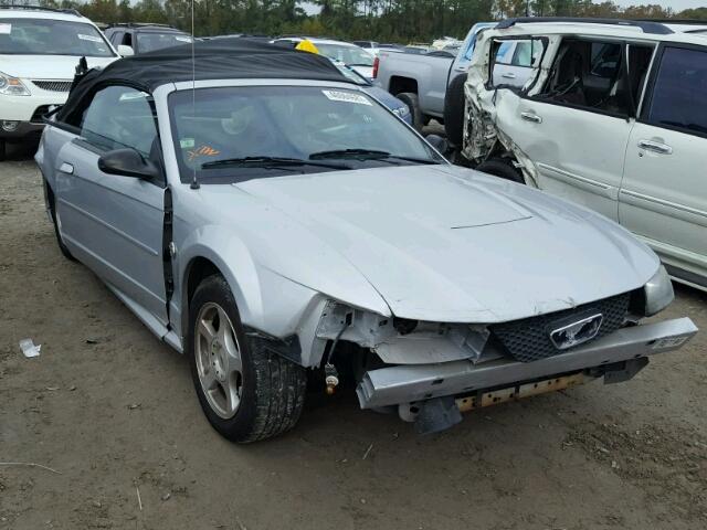 1FAFP446X4F187591 - 2004 FORD MUSTANG SILVER photo 1