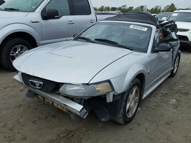 1FAFP446X4F187591 - 2004 FORD MUSTANG SILVER photo 2