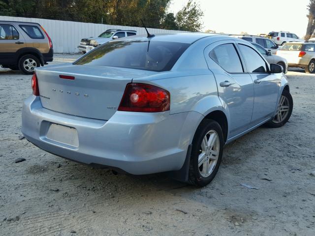 1C3CDZCBXDN621536 - 2013 DODGE AVENGER SX SILVER photo 4