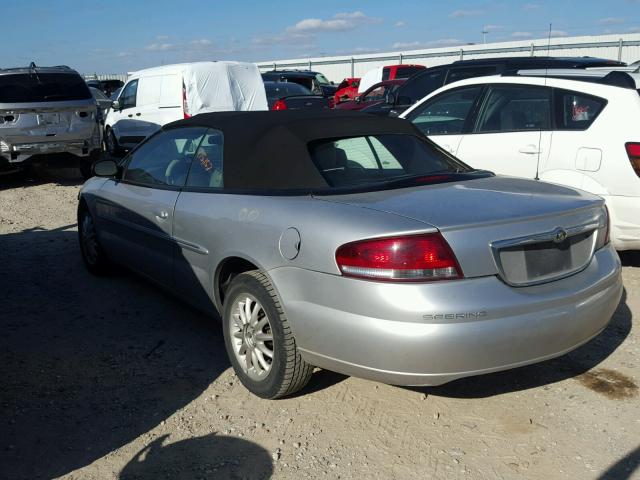 1C3EL55U61N562614 - 2001 CHRYSLER SEBRING LX SILVER photo 3